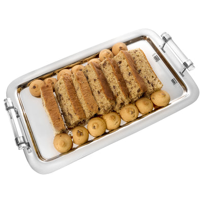 Rectangle Tray with Clear Handles