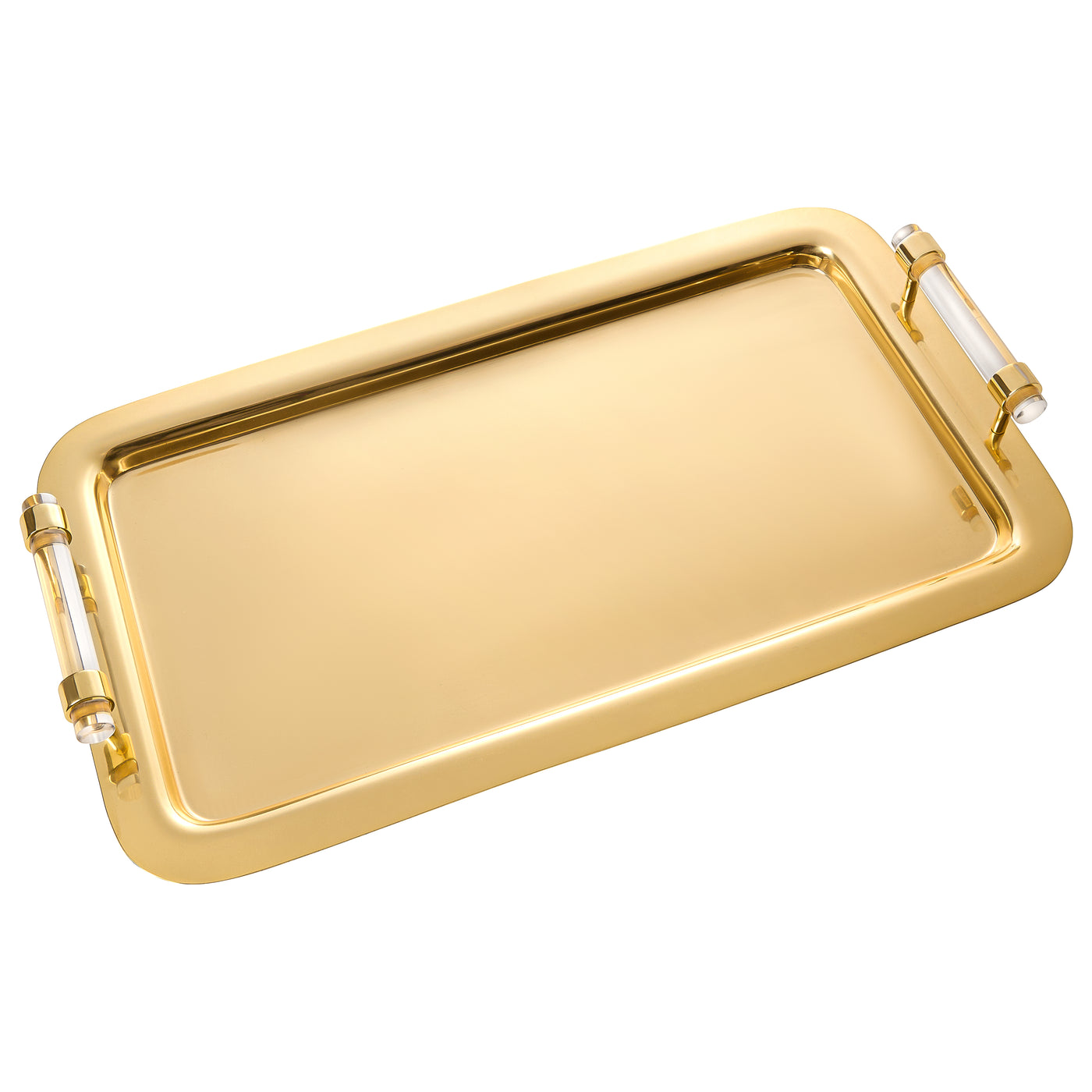 Rectangle Tray with Clear Handles