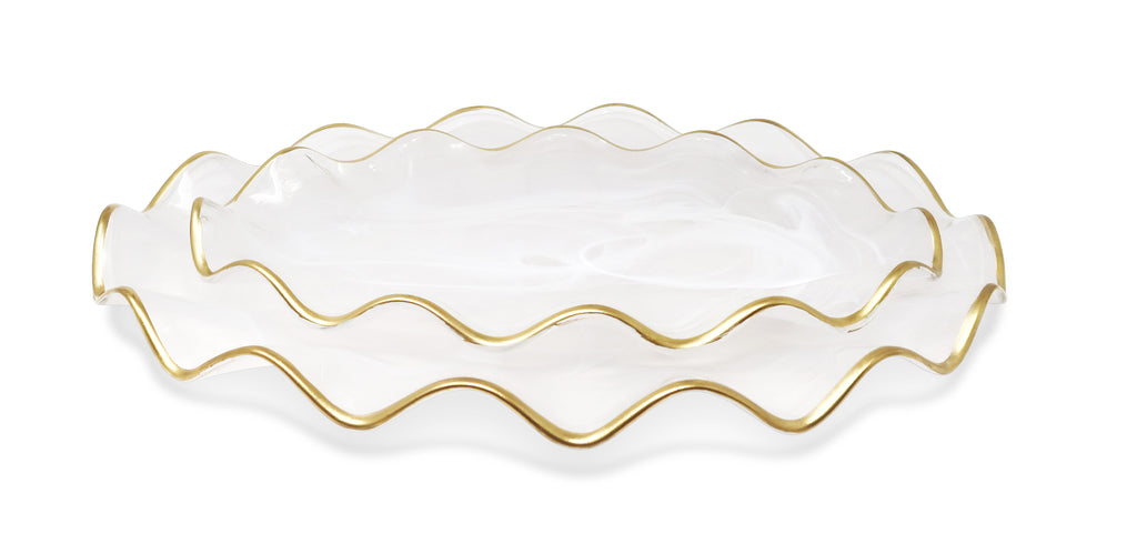 Vivience Alabaster Oval Tray