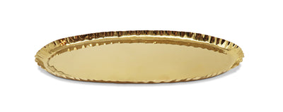 Stainless Steel Crushed Oblong Tray, 17.5"L