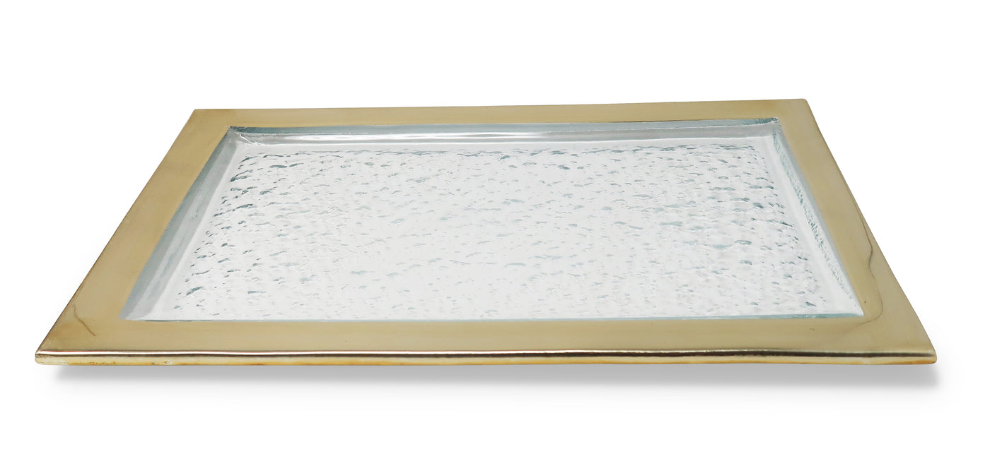 Oblong Tray with Gold Border (3 sizes)