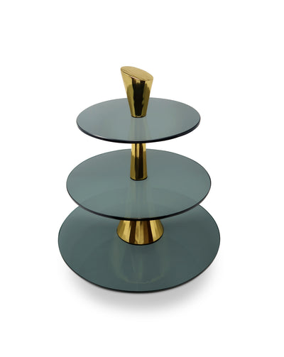 3 Tiered Cake Stand Centerpiece Gold