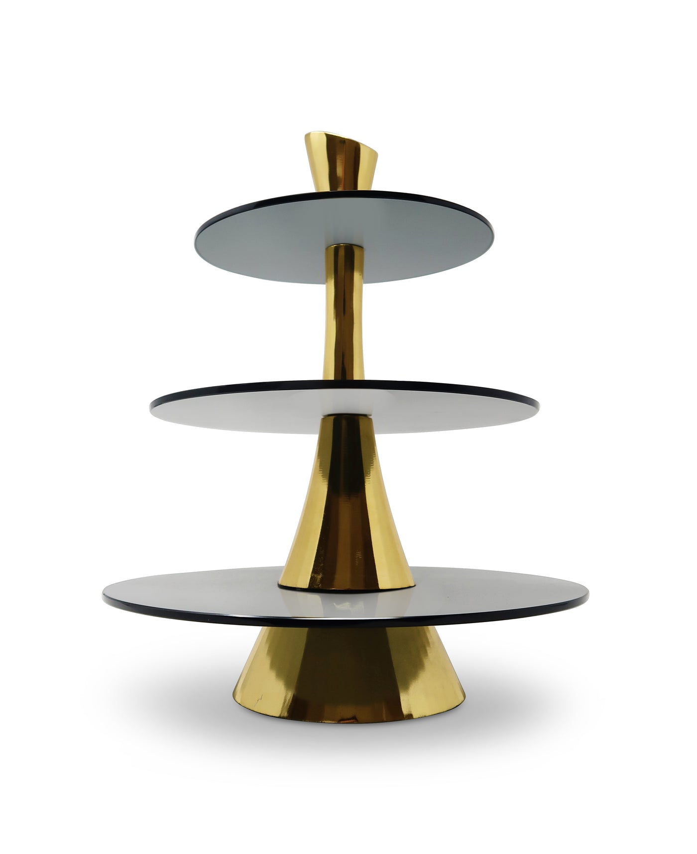 3 Tiered Cake Stand Centerpiece Gold