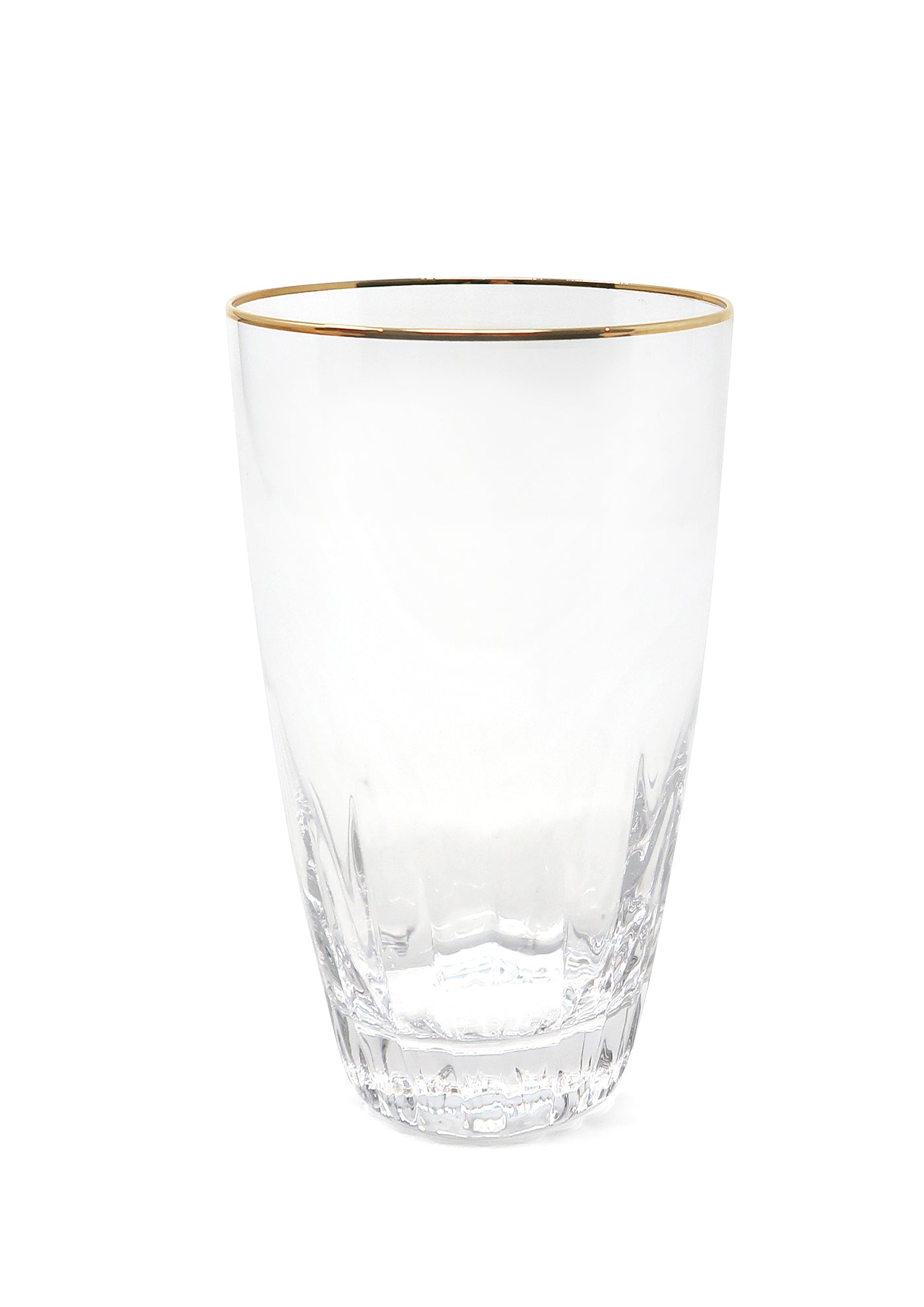 Set of 6 Optic Glasses with Gold Rim