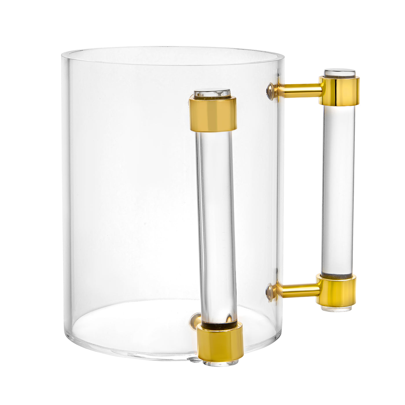 Acrylic Wash Cup with White/Clear/Marble Handles