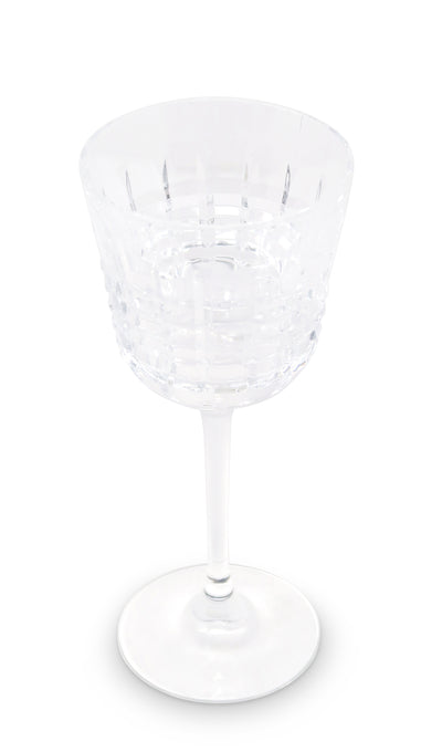 Liscio Ottico - Elegant Set of 6 Glass Glasses with Amber Shade on Bottom