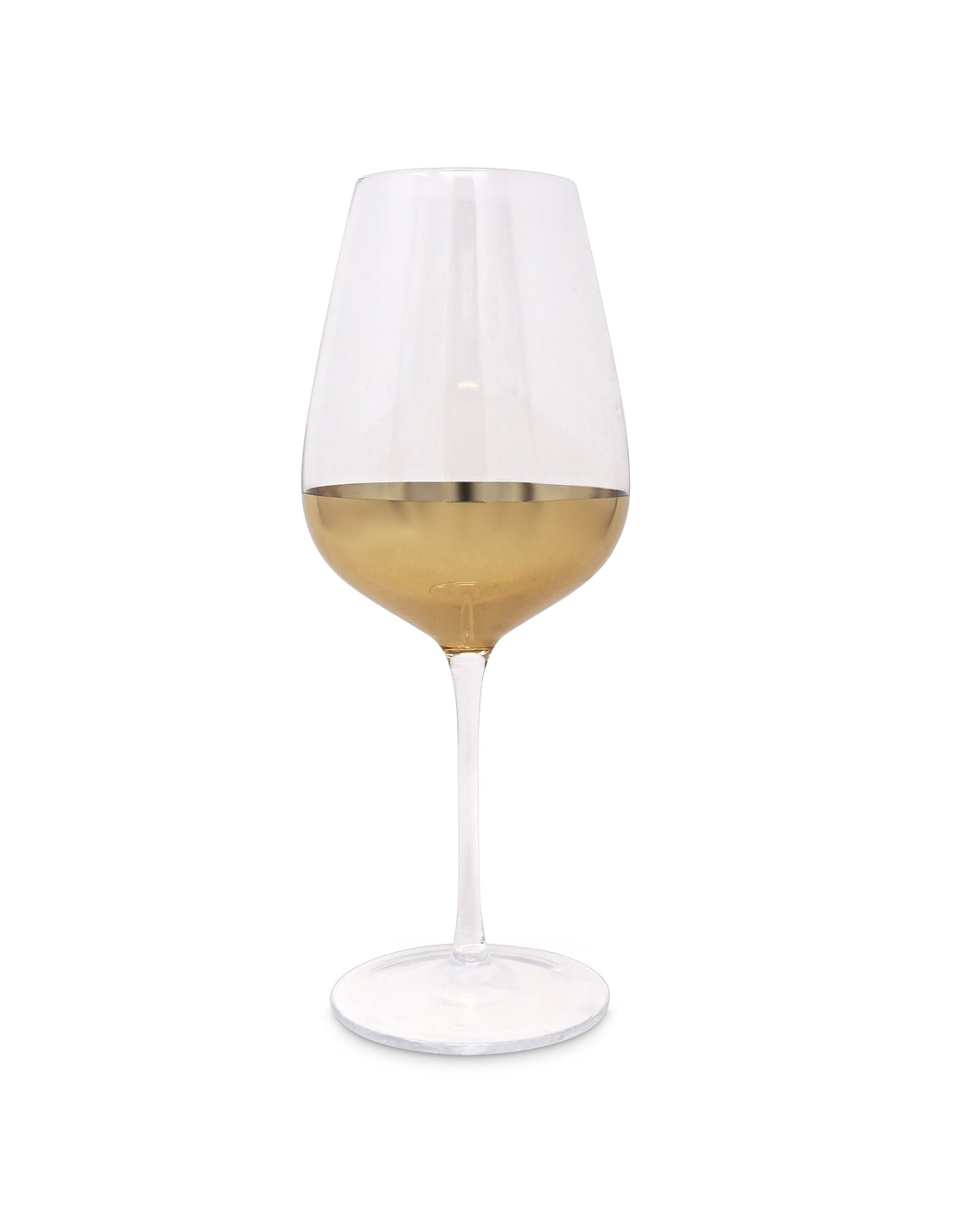 Set of 6 Glasses with Gold Dipped Bottom  Vivience