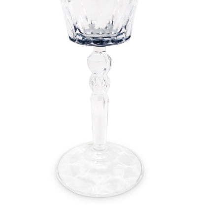Liscio Ottico- Set of 6 Water Glasses with Dimond Cut