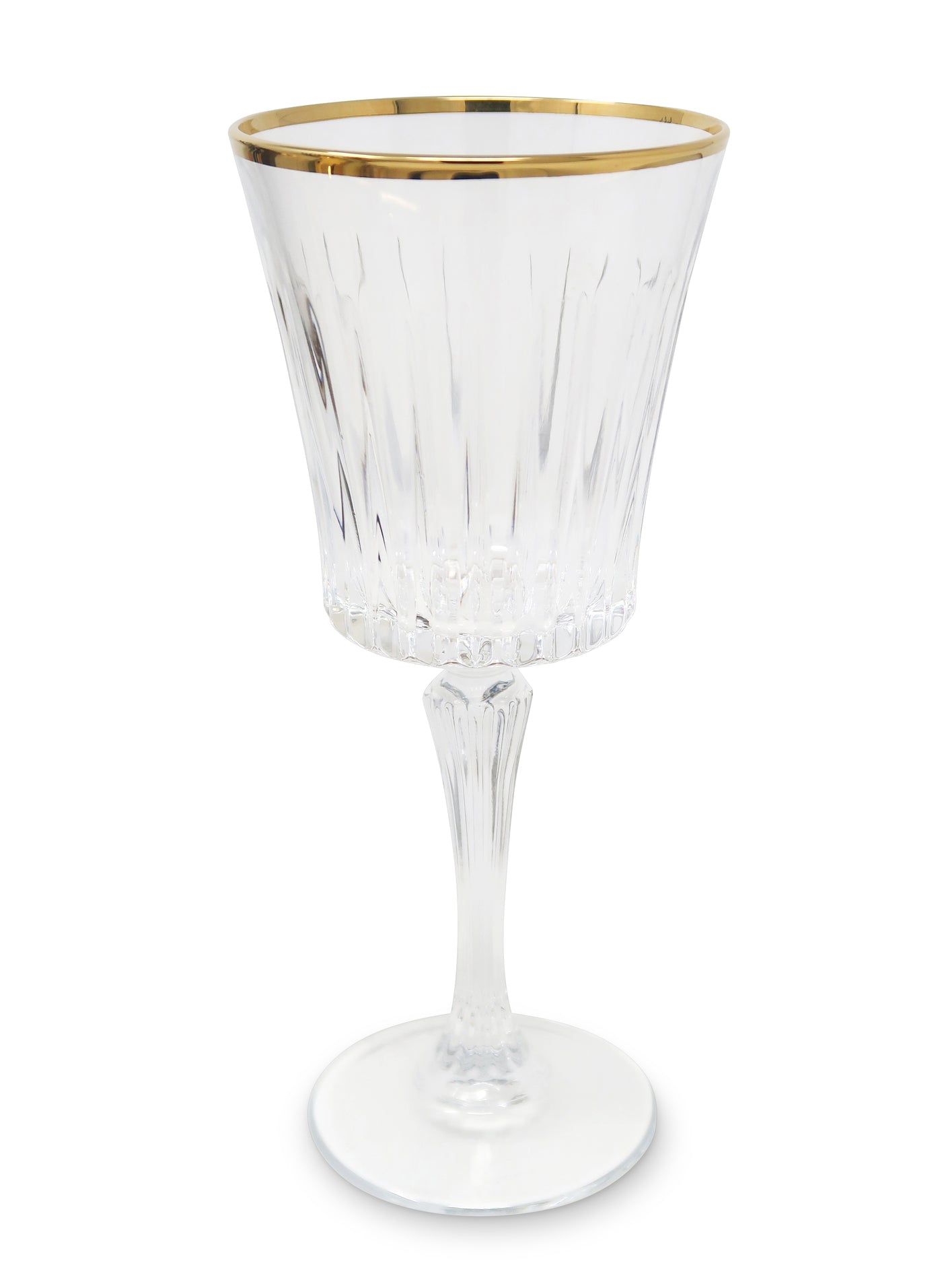 Liscio Ottico - Set of 6 Water Glasses with Linear Design