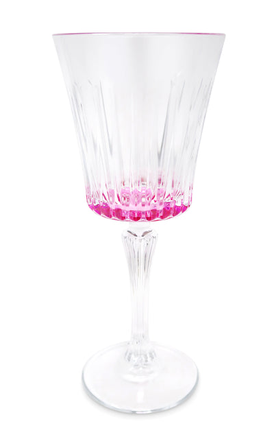 Liscio Ottico - Set of 6 Water Glasses with Linear Design