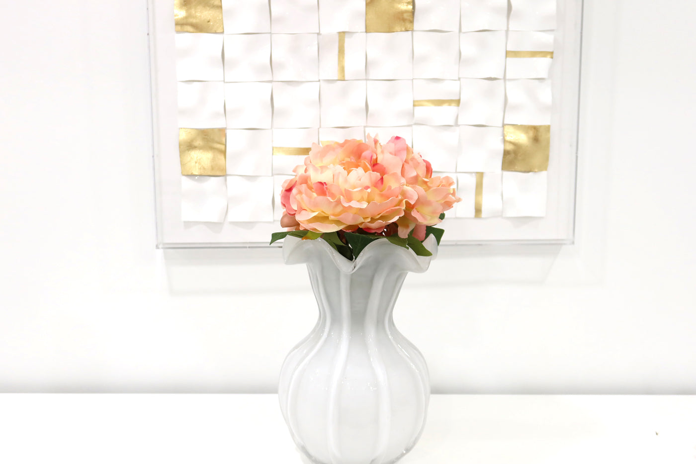 White Glass Vase (Available in 3 sizes)