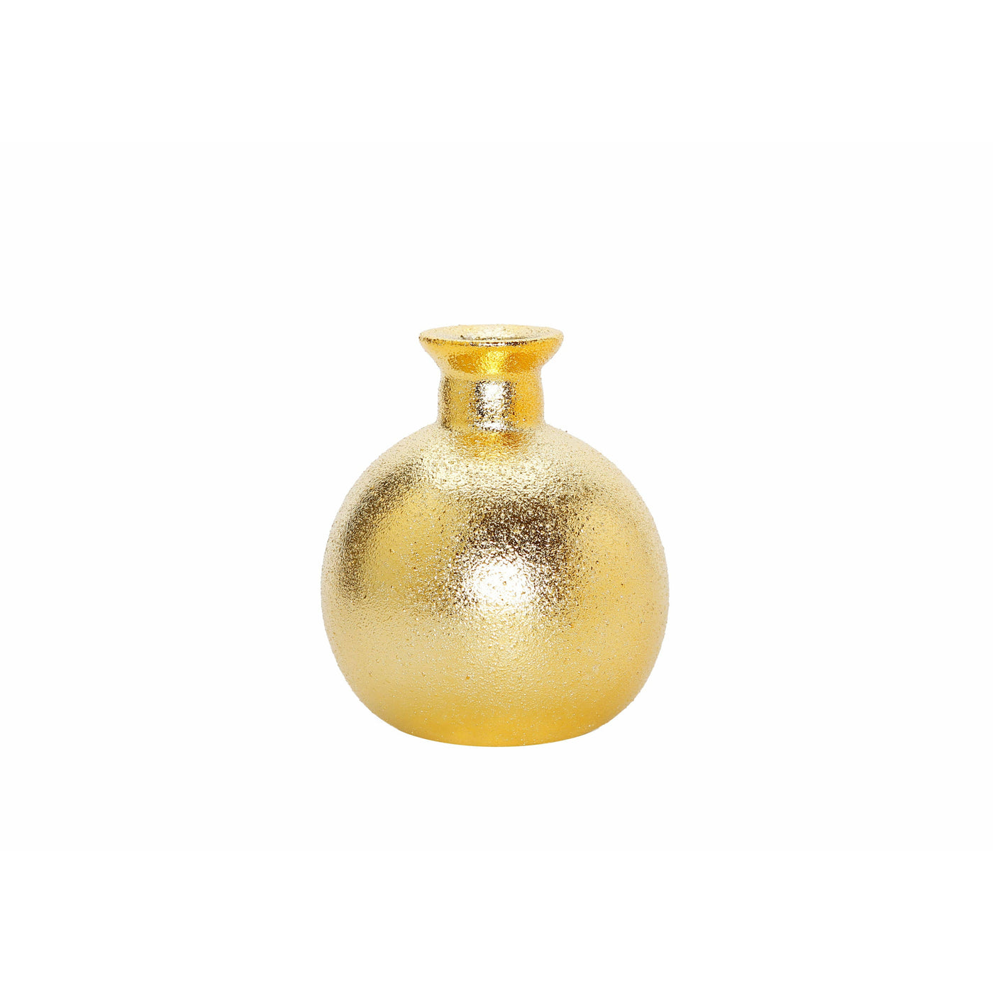 Gold Diffuser Tall White Flower, "Lily of The Valley" scent