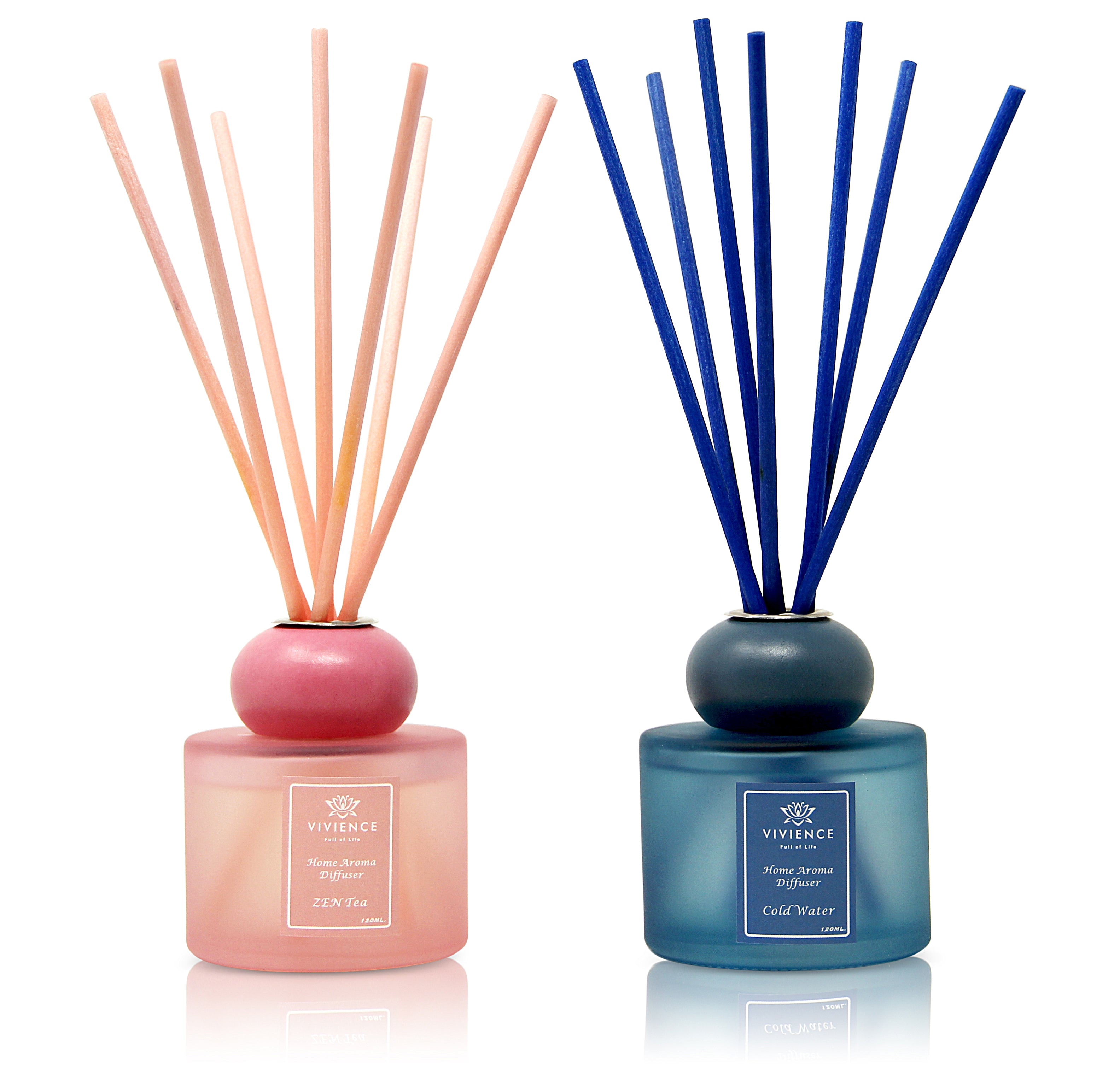 Set of 2 Diffusers Blue & Pink – Vivience