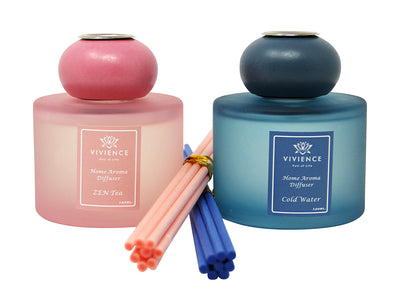 Set of 2 Diffusers Blue & Pink