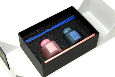 Set of 2 Diffusers Blue & Pink