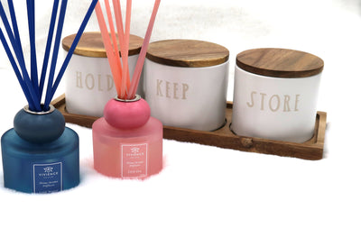 Set of 2 Diffusers Blue & Pink