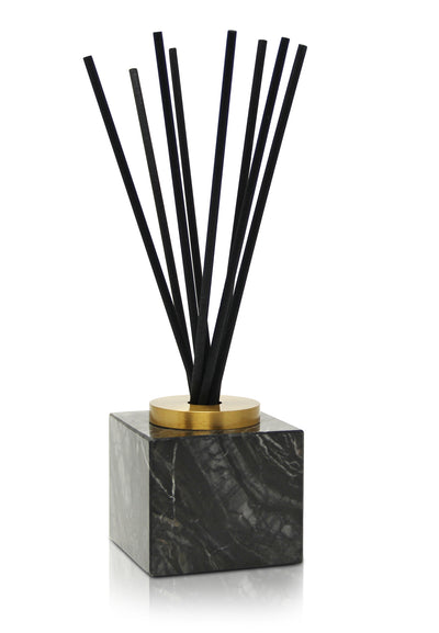 Black Marble Reed Diffuser, "Lily of the Valley" Scent
