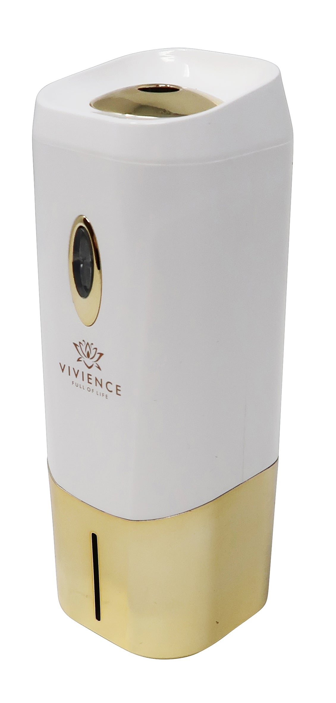 White and Gold Electronic Diffuser, "Zen Tea" Scent
